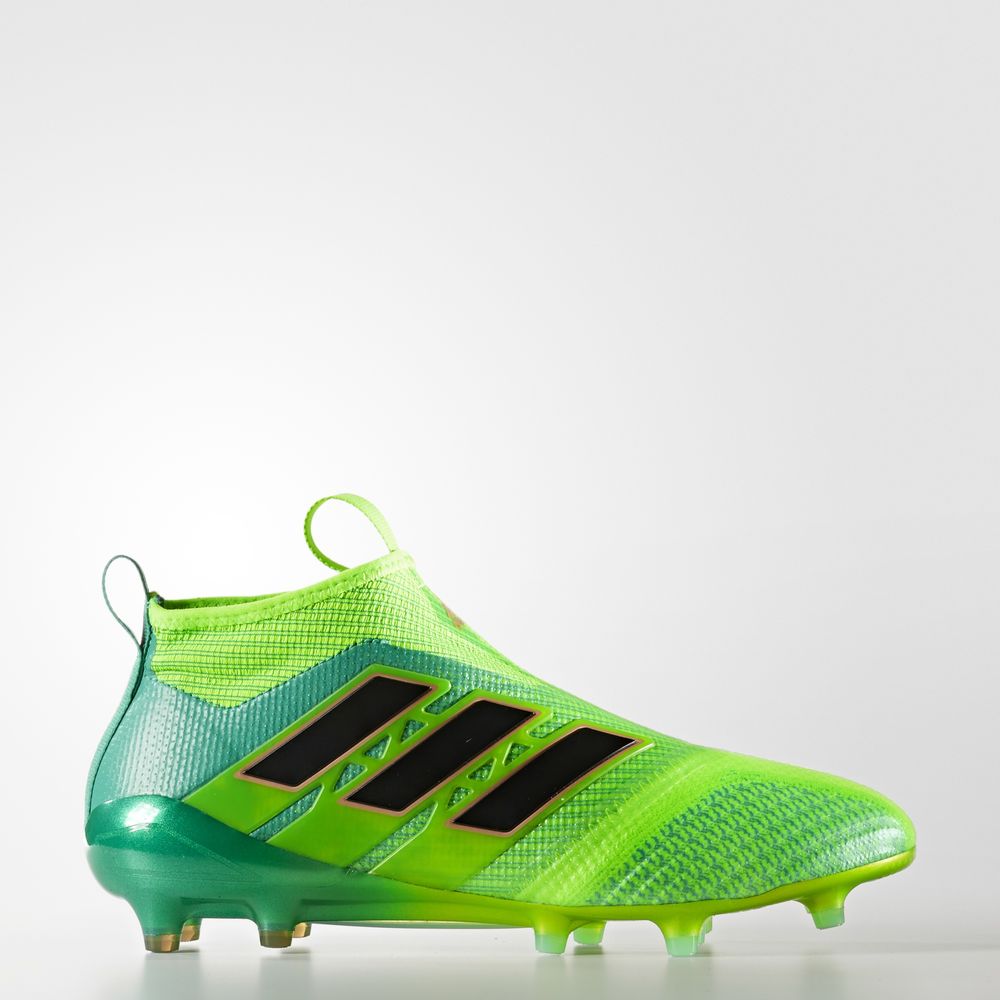 Adidas Ace 17+ Purecontrol Firm Ground - ποδοσφαιρικα παπουτσια ανδρικα - Πρασινο/Μαυρα/Πρασινο,Μέγε